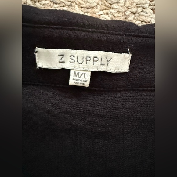Z Supply 100% Cotton Button Up Shirt Sz M/L - Picture 5 of 11
